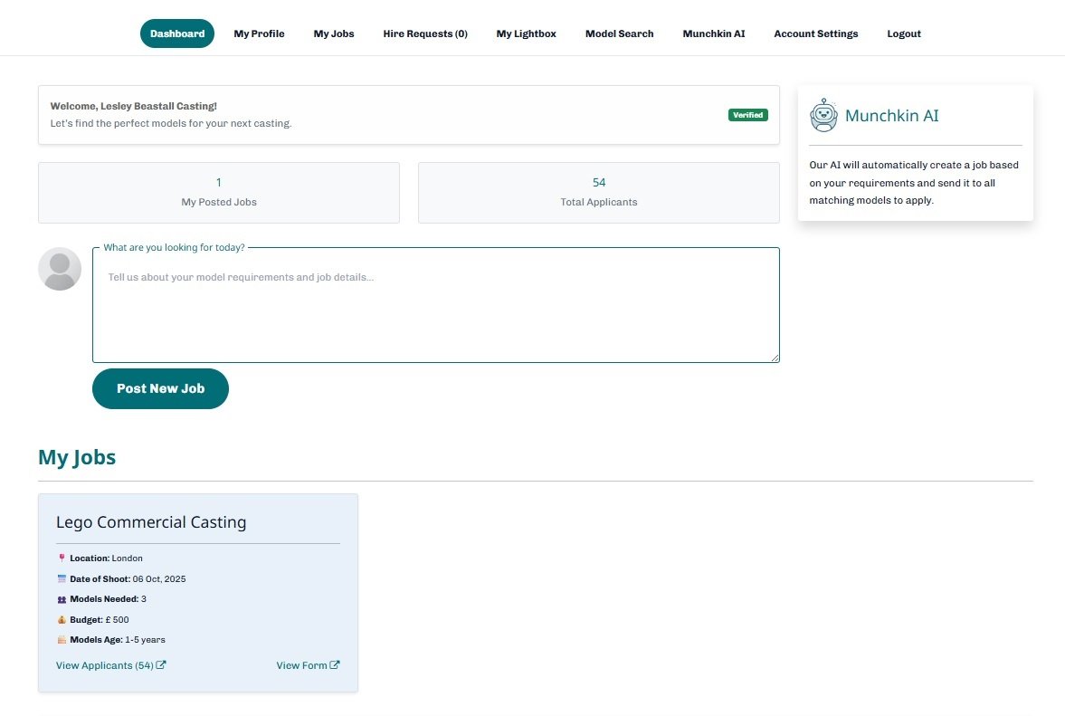 Client dashboard